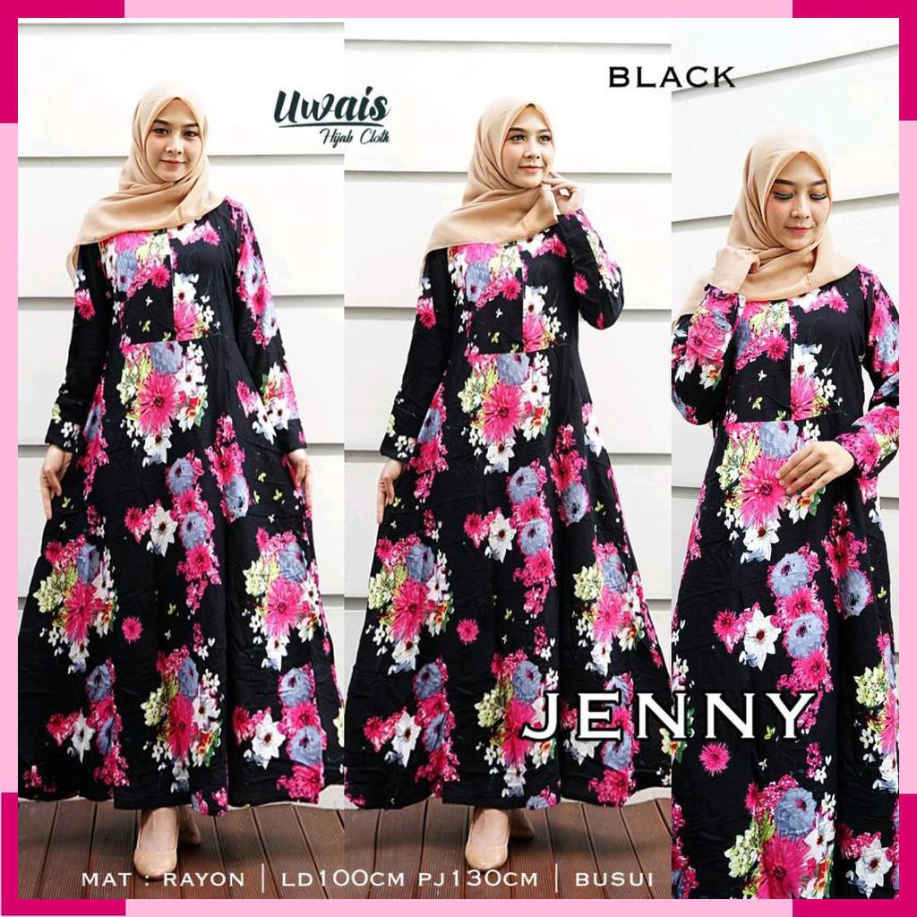 DRESS GAMIS MOTIF. FASHION MUSLIM WANITA. BY UWAIS