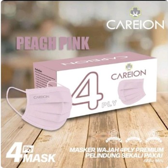 Masker 4ply CAREION EARLOP 4 Ply isi 50 Pcs/ BOX