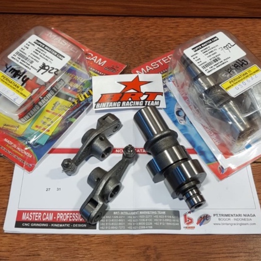(BRT) SCORPIO - NOKEN AS/AS KLEP + ROCKER ARM ROLLER RACING - TYPE T1/T2 - BINTANG RACING TEAM