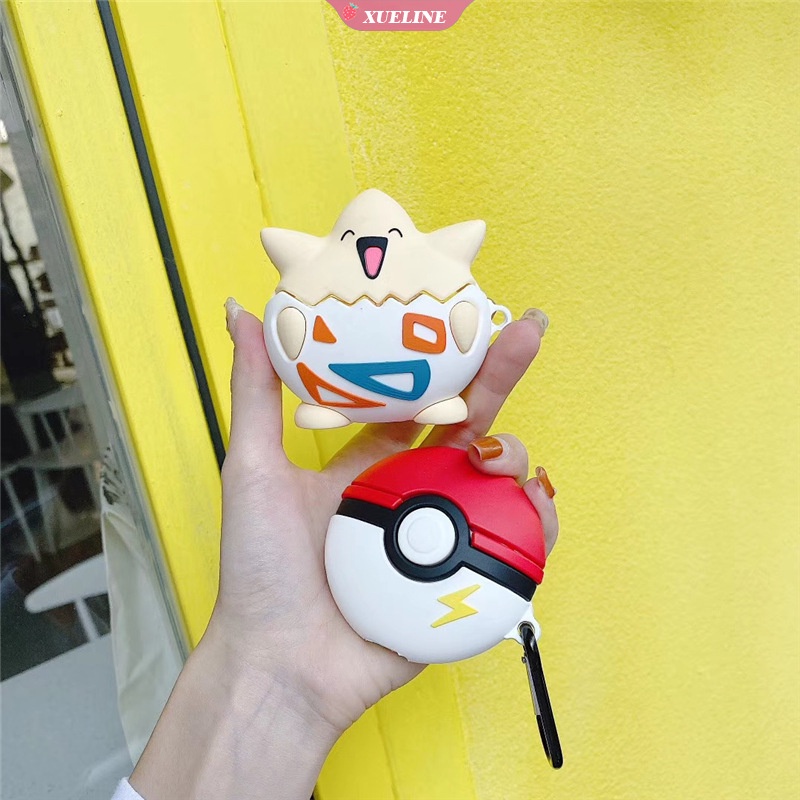 Casing Soft Case Silikon Motif Kartun Pok Mon Untuk AirPods Pro