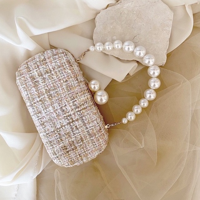 Pearley strap-mutiara - tas -tali pendek-tas pesta-hadiah-birthday-tali tas