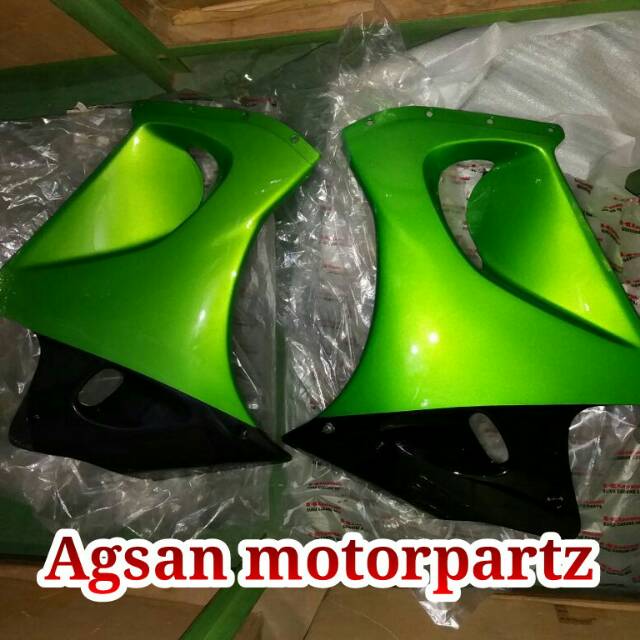Fairing bawah ninja rr old hijau metalik