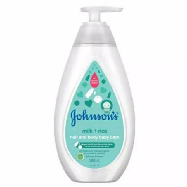 Johnson's Milk &amp; Rice hair and body baby bath | Sabun Mandi Bayi