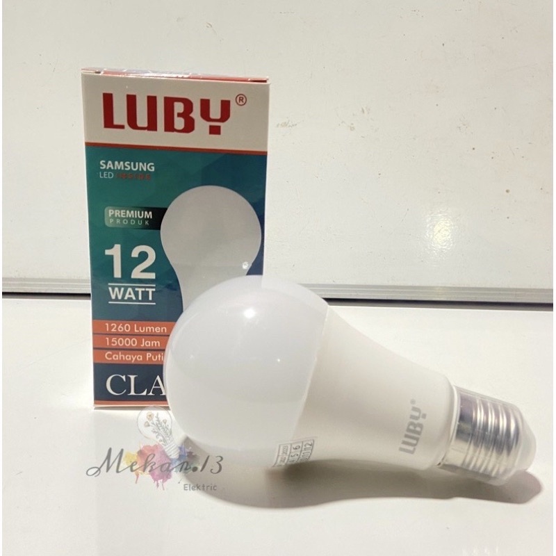 Lampu LED LUBY Classic Cahaya Putih 12 Watt