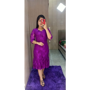 Dress Brokat duyung Nowela