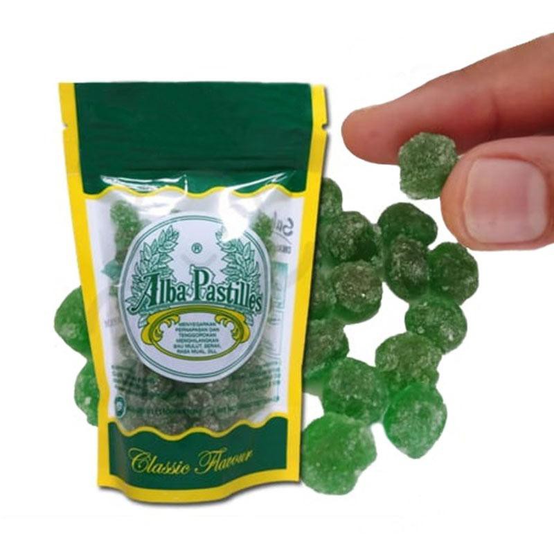 

Permen alba pastilles 100 gr Permen Pelega Tenggorokkan Rasa mint