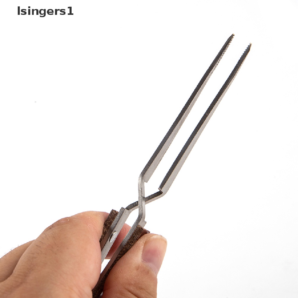 (lsingers1) Pinset Kunci Silang Bahan Stainless Steel Untuk Reparasi Perhiasan