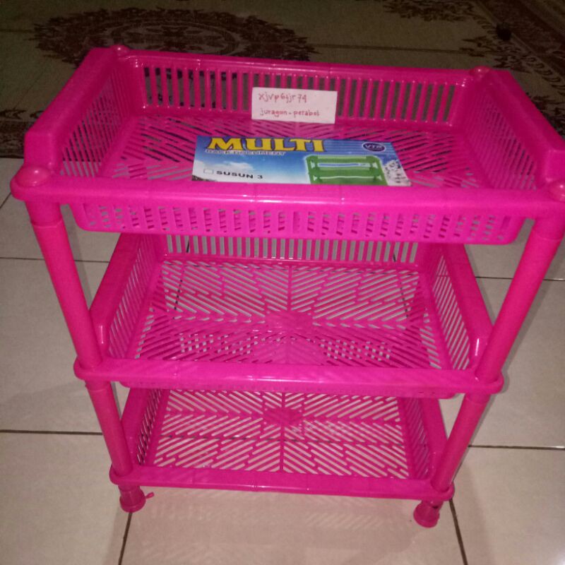 Rak dokumen/rak plastik susun 3 besar