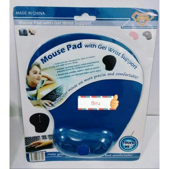 Mousepad bantal mouse pad nyaman bagus high quality warna with gel