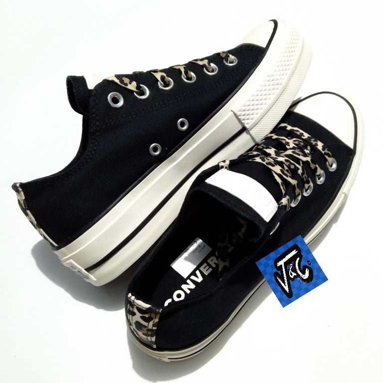 converse lift leopard print
