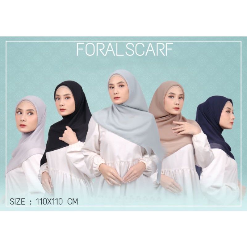 Hijab Segiempat Voal Ansania ForalScarf 110X110 CM