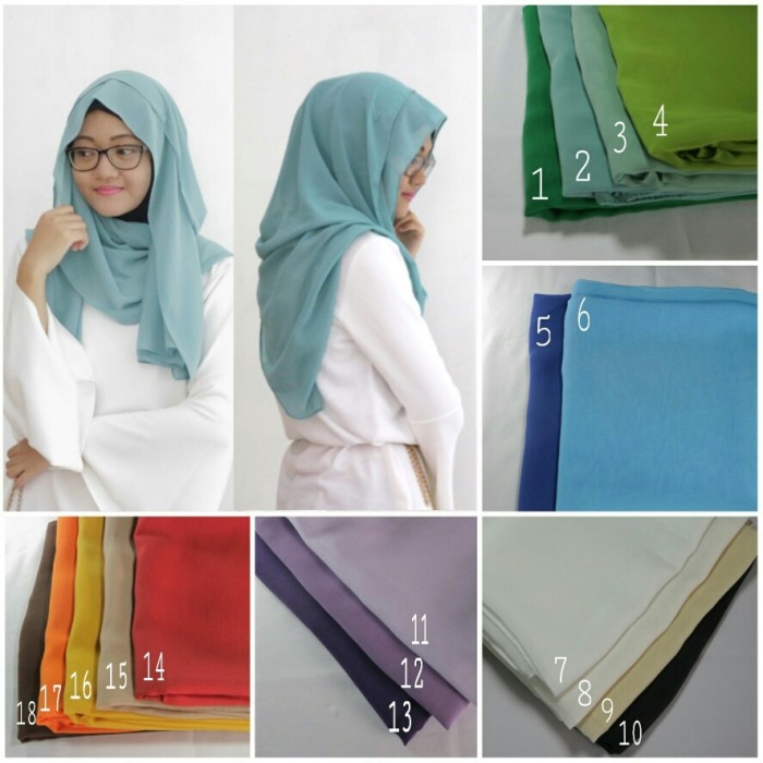 PASHMINA- DILABEL HIJAB / PASHMINA CERUTI POLOS / JILBAB BUKAN MOROCCO ZOYA - UNGU -PASHMINA.
