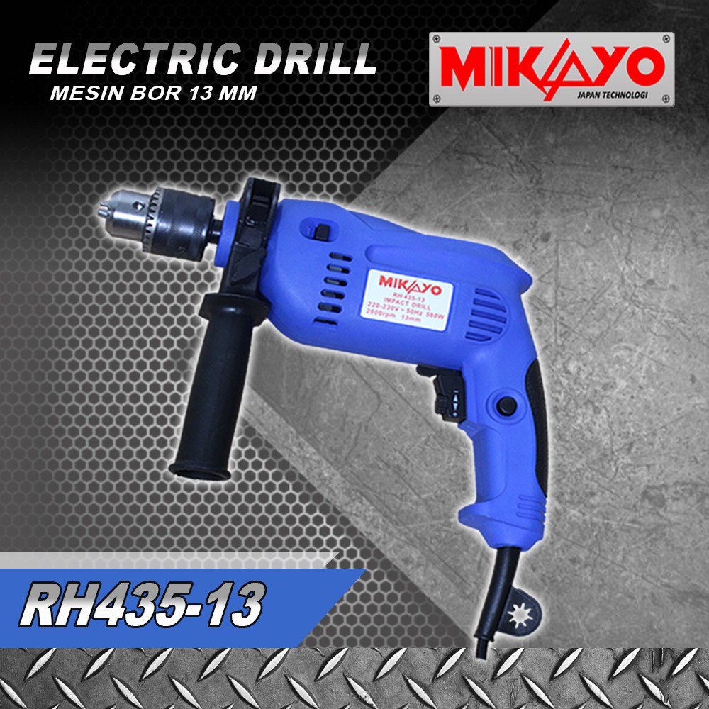 Mikayo Mesin Bor Tembok Beton 13mm Impact Drill 13mm RH435-13