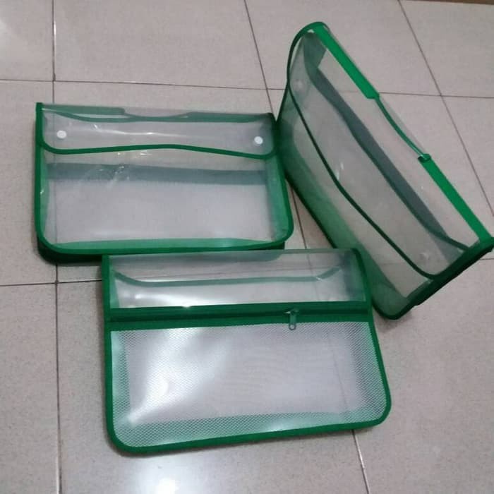 

Map Plastik Kancing Folio / Zipper Bag Kancing