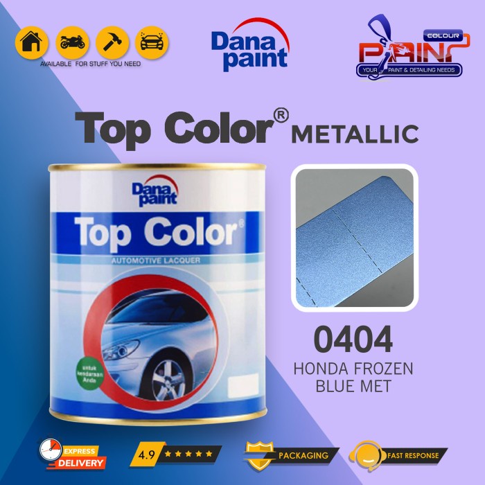 Top Color Metallic 0404 Honda Frozen Blue Met - Cat Duco