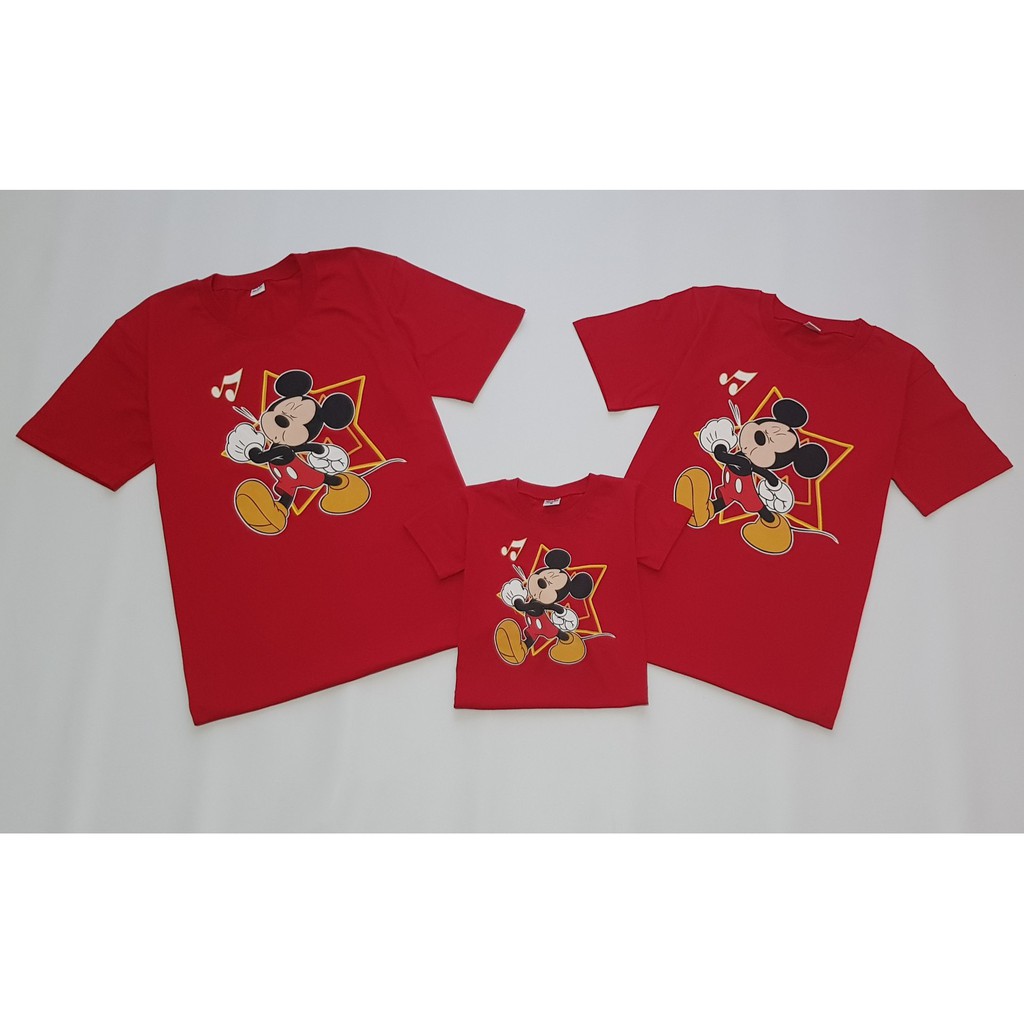  Baju  Kaos  Mickey Mouse Keluarga Family Couple Pasangan 