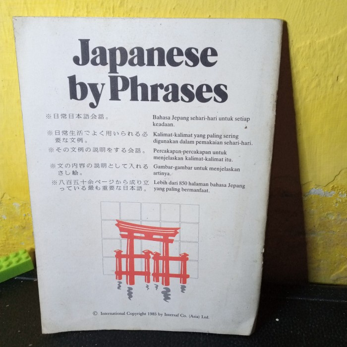 buku Japanese by phrases ginko de di bank 25