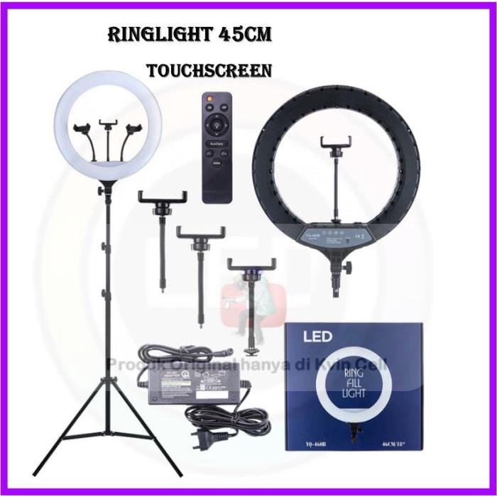 Paket Ringlight 45cm Besar Jumbo Ring Light 45 CM Murah + Light Stand