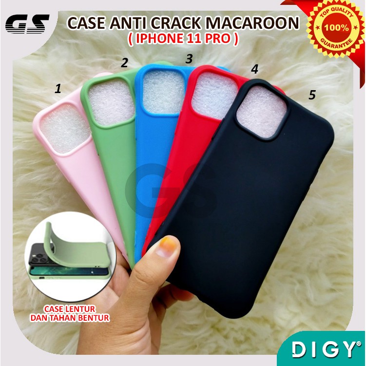 iPhone XR X XS  XS MAX  11 6.1  11 PRO 5.8  11 PRO MAX 6.5 TPU Case Casing Anticrack Macaron Warna