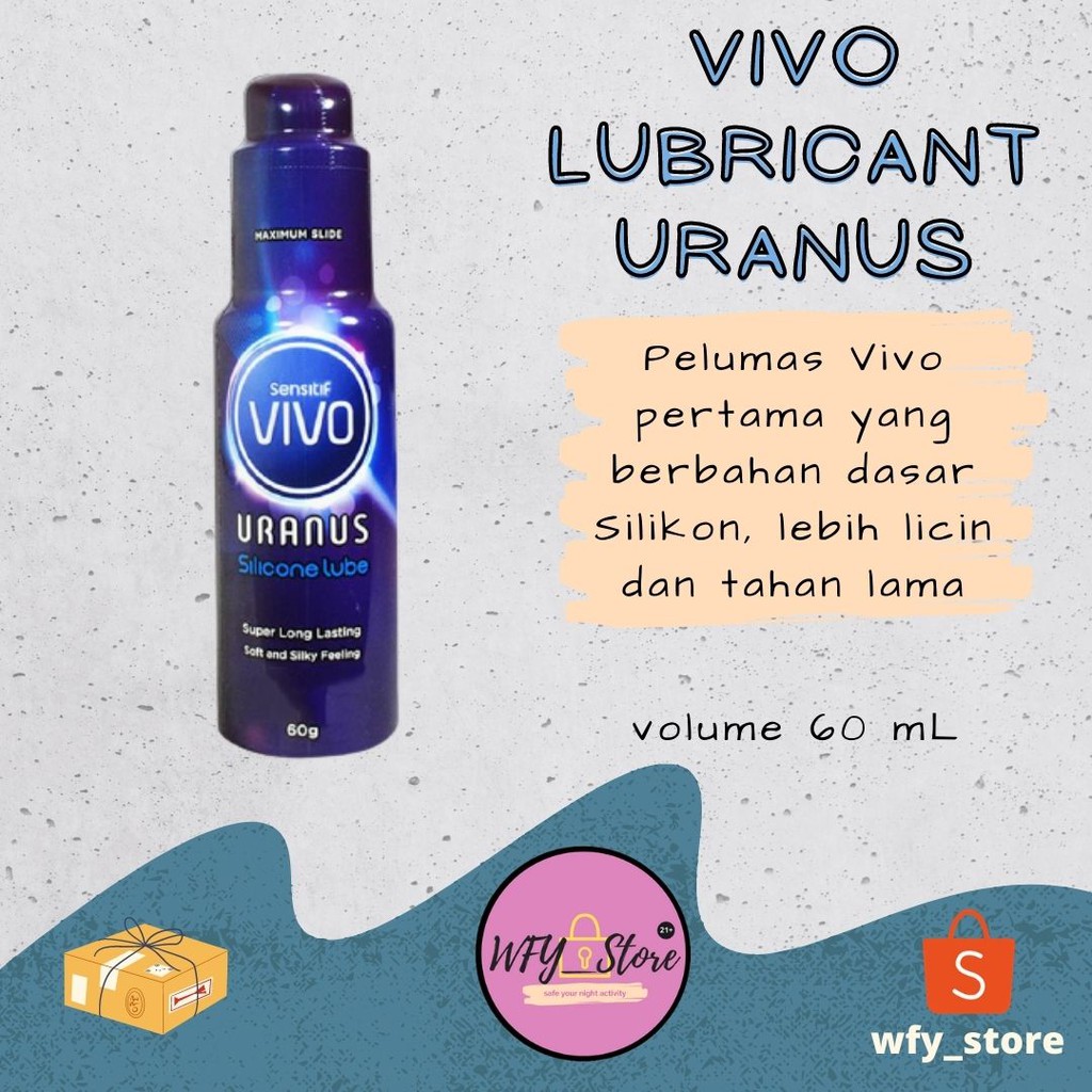 Pelumas Vivo Lubricant Uranus (60 mL) - bebahan dasar silikon