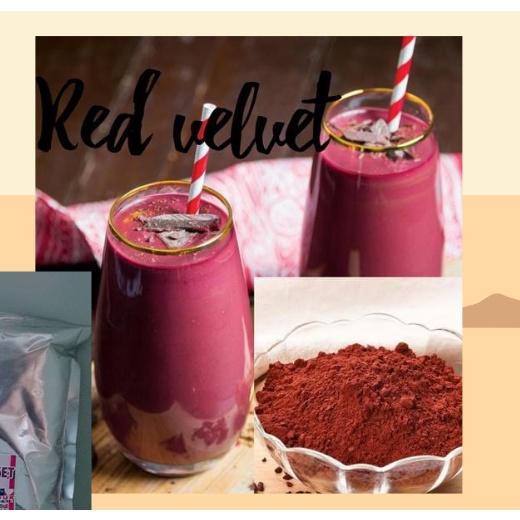 

Powder Red Velvet Regular - Powder minuman rasa Red Velvet kemasan 1kg - ONLY GOJEK