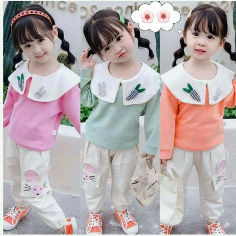SETELAN JEANS IMPORT ANAK CEWEK KEMEJA LEVIS