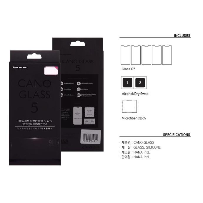 Siap Kirim Iphone 8 Plus ( Iphone 8+ ) Molan Cano Original Korea Tempered Glass Original