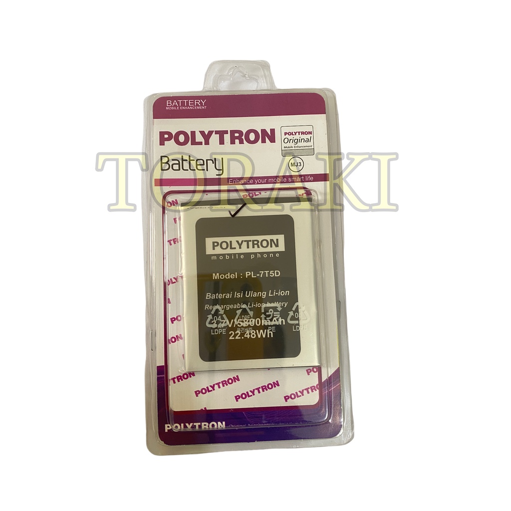 Polytron R2507 / R2507i . PL-7T5D . Original Baterai Batrai Batre Battre Batery Batere Politron Hp h