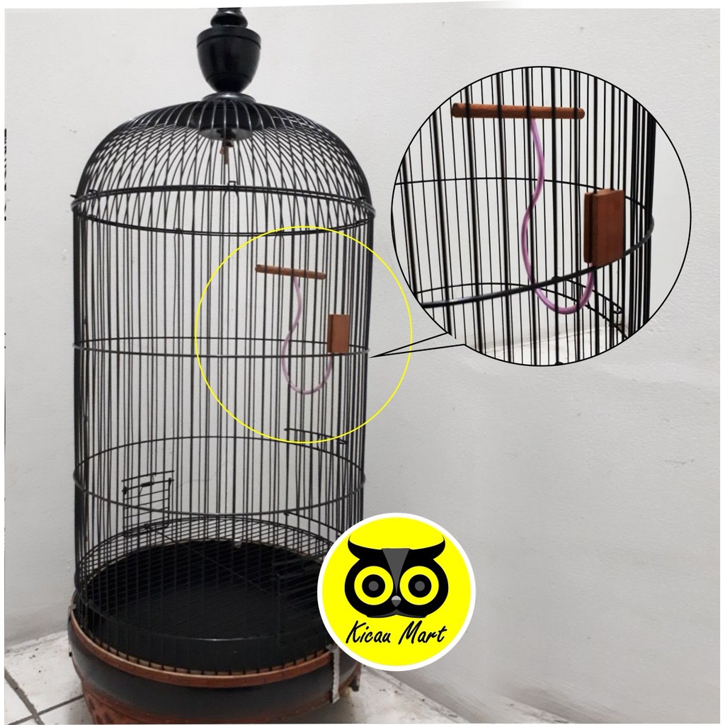 TANGKRINGAN KAYU SAMPING PLECI JALA PIJAKAN KAKI SANGKAR KANDANG BURUNG LOVEBIRD CIBLEK TGSBPJ