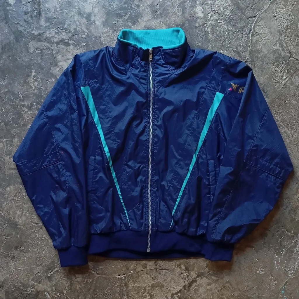 Jaket Running Asics Navy Second/Thrift/Bekas