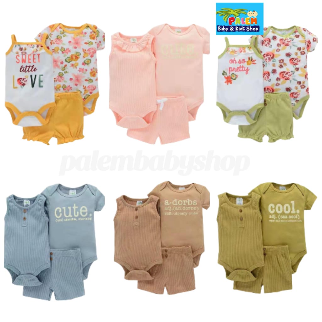 carter setelan baju kodok 3in1 BOY&amp;GIRL,ukuran 3 bulan sampai 2 tahun