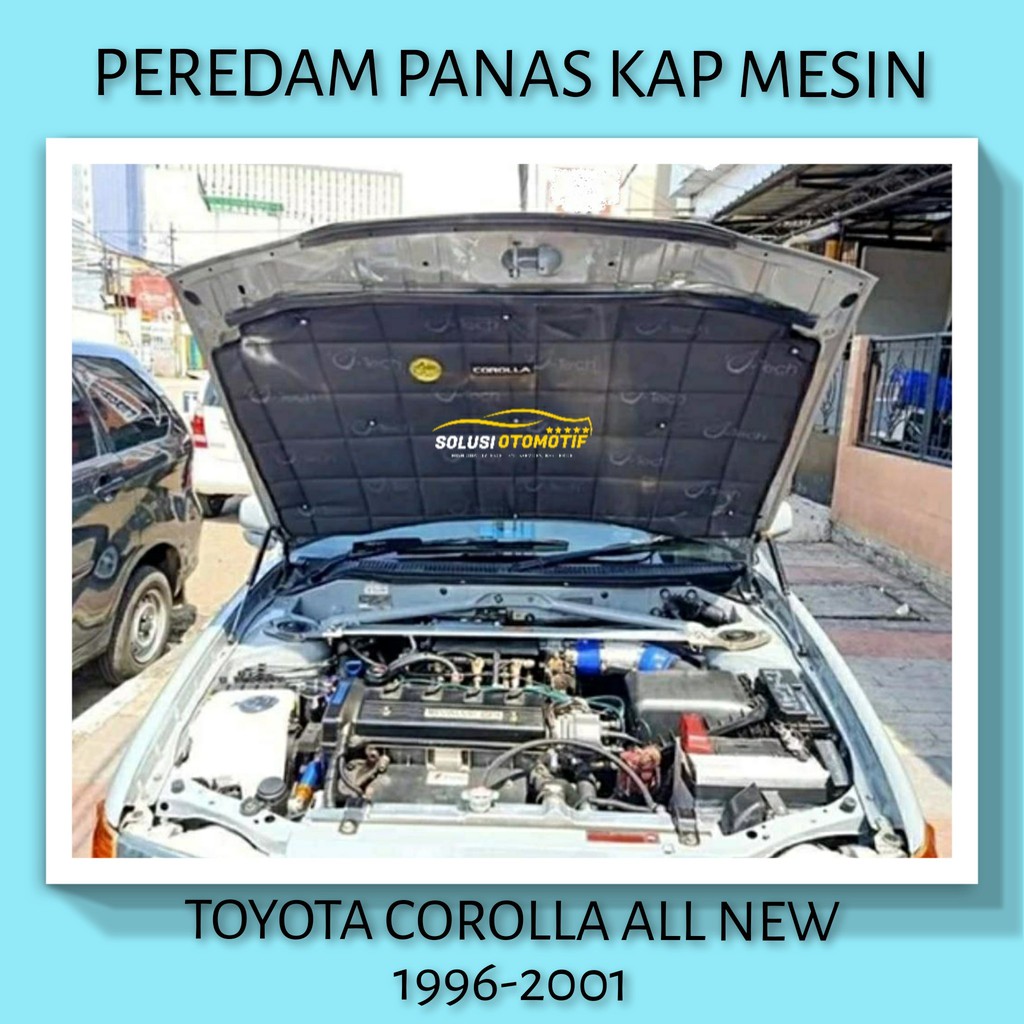 TOYOTA COROLLA 1996-2001 All New Peredam Panas Kap Mesin Mobil Aksesoris VTECH Ori