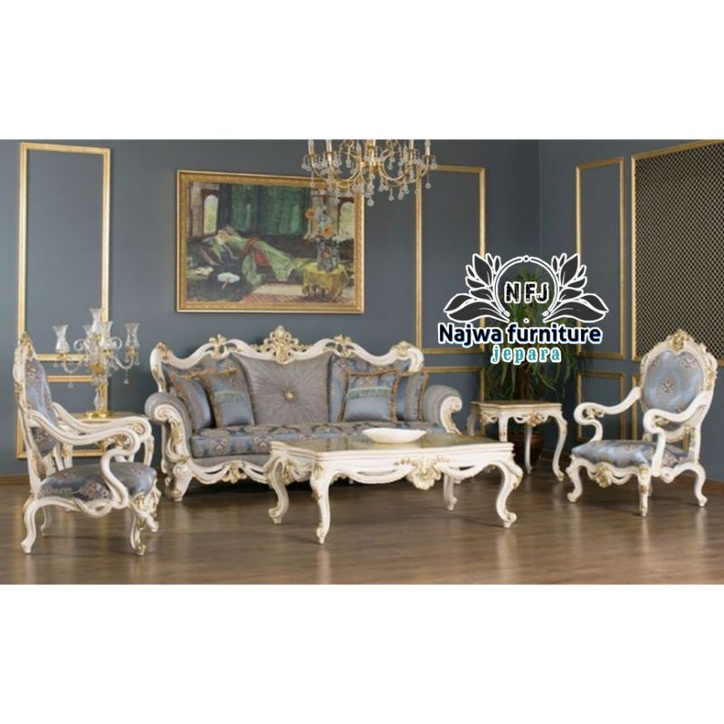 SOFA MEWAH SOFA TAMU MODERN SOFA UKIR RUANG TAMU MEWAH BEST QUALITY