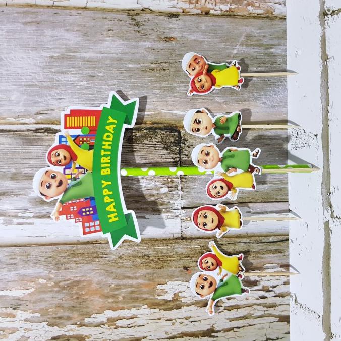 TOPPER CAKE HAPPY BIRTHDAY NUSSA RARA/ CAKE TOPPER NUSSA RARA