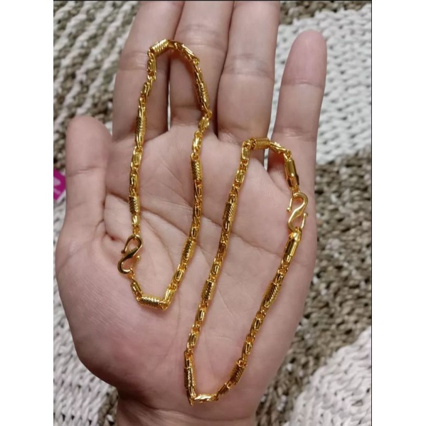 gelang tangan motif bambu,gelang tangan terbuat dari koin logam tahun 1991-1994