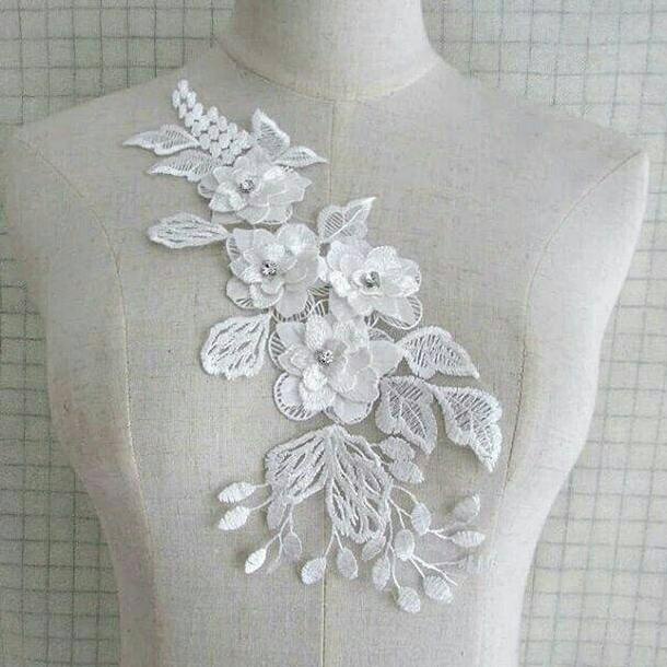 Lace Bordir Bunga 3D Import