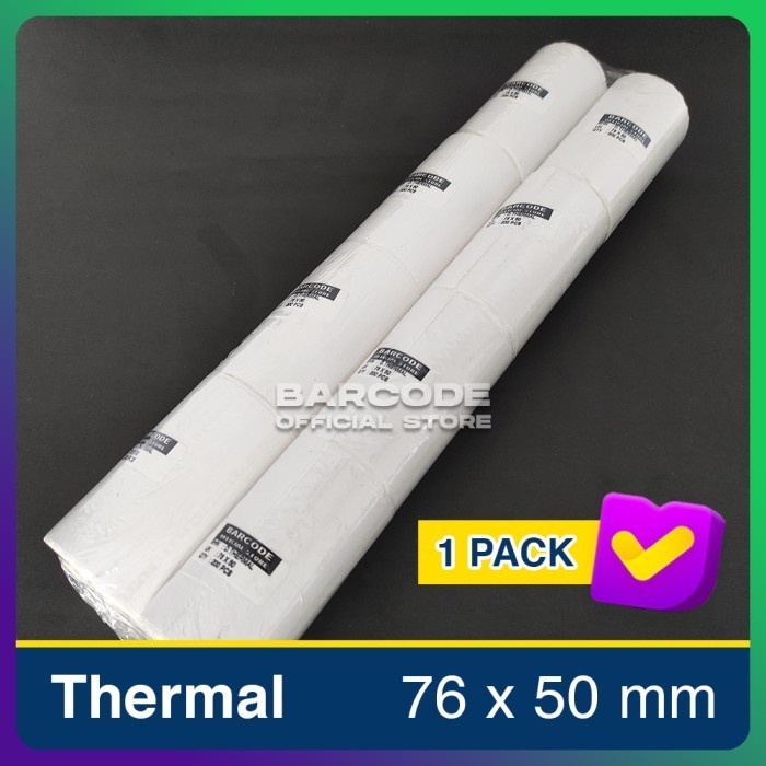 

1 PACK Label Thermal Printer Bluetooth 80mm 76x50mm Coreless Gap 2mm