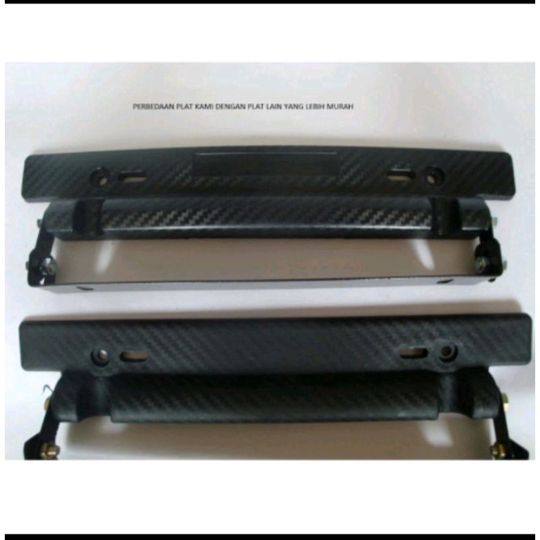 Tatakan/ Dudukan plat nomor Racing Carbon ( JDM ) Mobil Ertiga