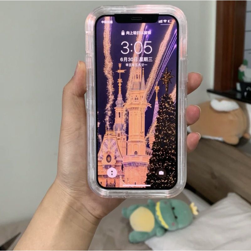 2in1 Hard Case Transparan Bumper Tebal Cover iPhone 13 13Pro 14Promax 12 12Pro 11Promax 11 XS XR X XSMAX