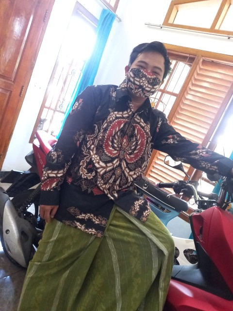 Batik Pria Lengan Panjang Keratonan Solo Premium Produksi Batik Aluna Slimfit Full Furing Terlaris