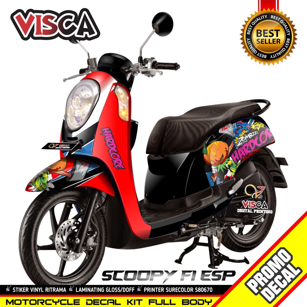 Decal Scoopy Fi 2015 2016 Full Body Stiker Scoopy Fi 2015 2016 Full Body Striping Scoopy Fi 2015 201