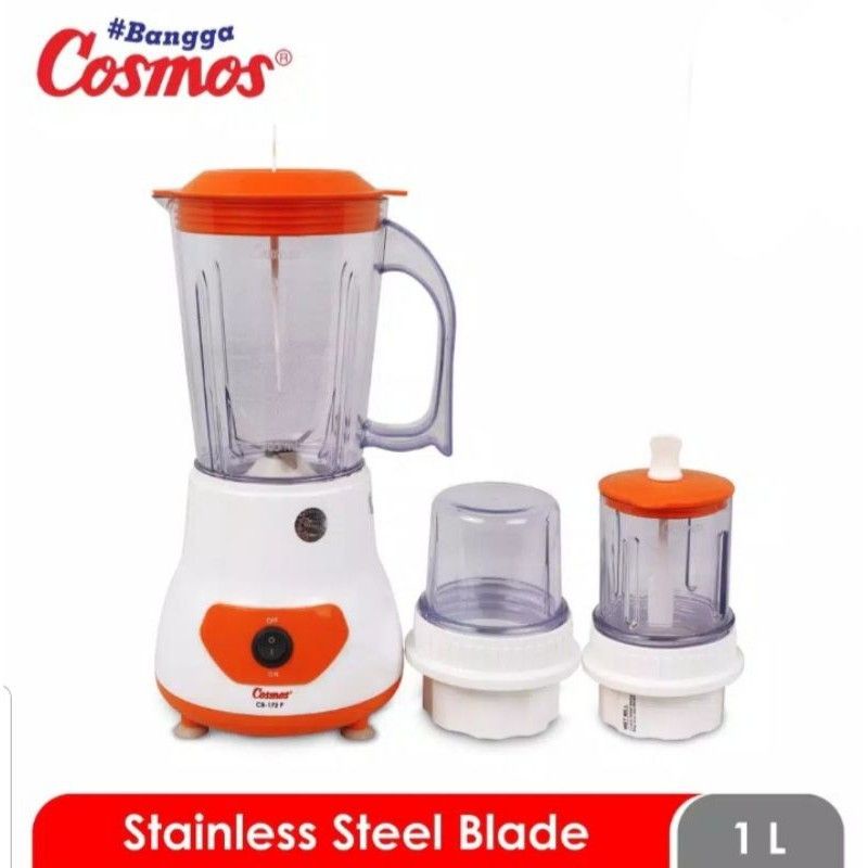 Blender Cosmos CB-172 P 3in1 Plastik ( 1 Liter ) Blender Cosmos Multi Fungsi