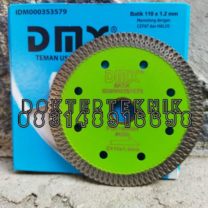 mata pisau potong granit dmx motif batik 4 inch diamond turbo-pisau potong keramik dmx model batik