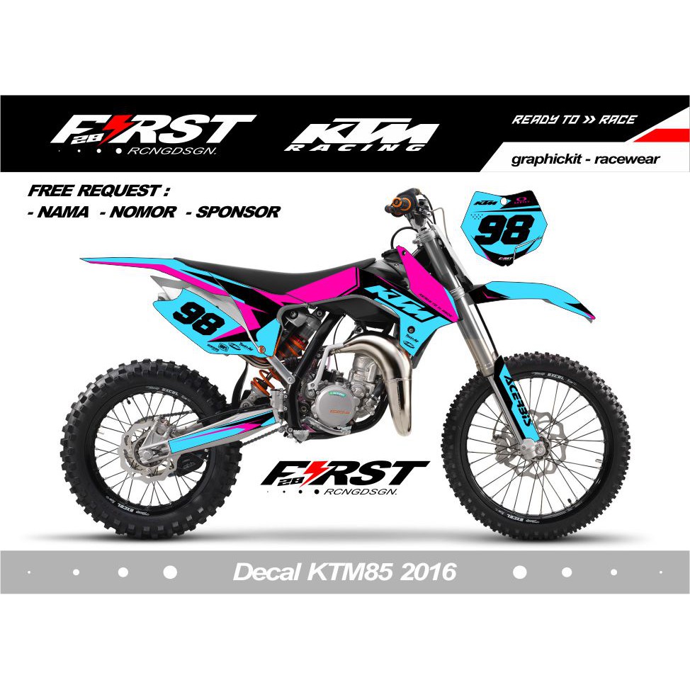 Decal ktm 85 2016 decal kit stiker