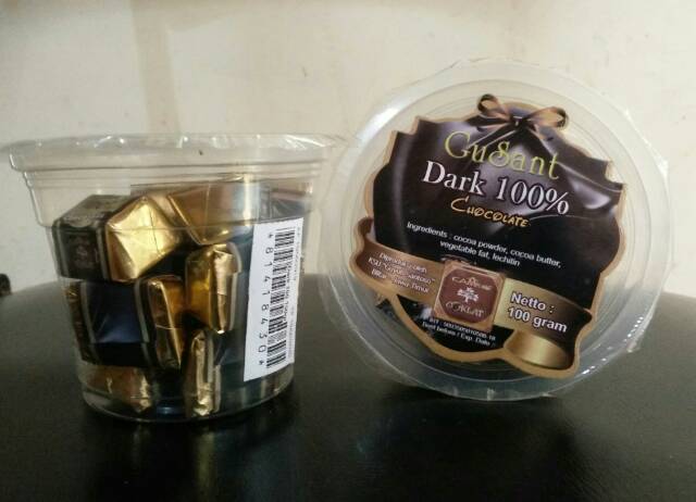 

[ GROSIR ] 3 pcs DARK COKELAT 67% - 100% Kubus 100.g/Cup Coklat GuSant Kampung Coklat