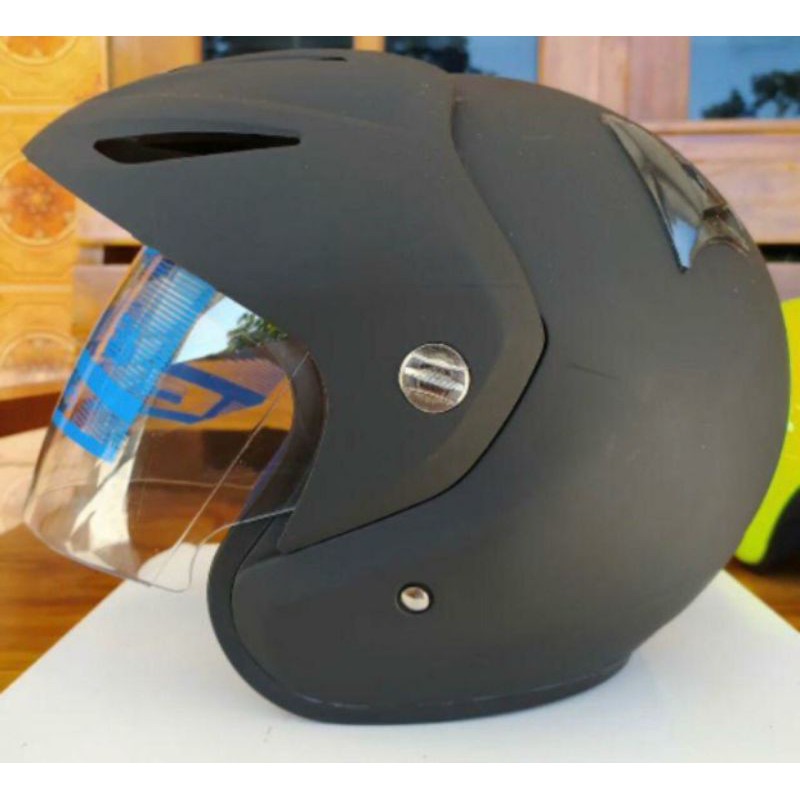 HELM INK cx22 (PACKING KARDUS DAN SARUNG HELM)-Hitam doff