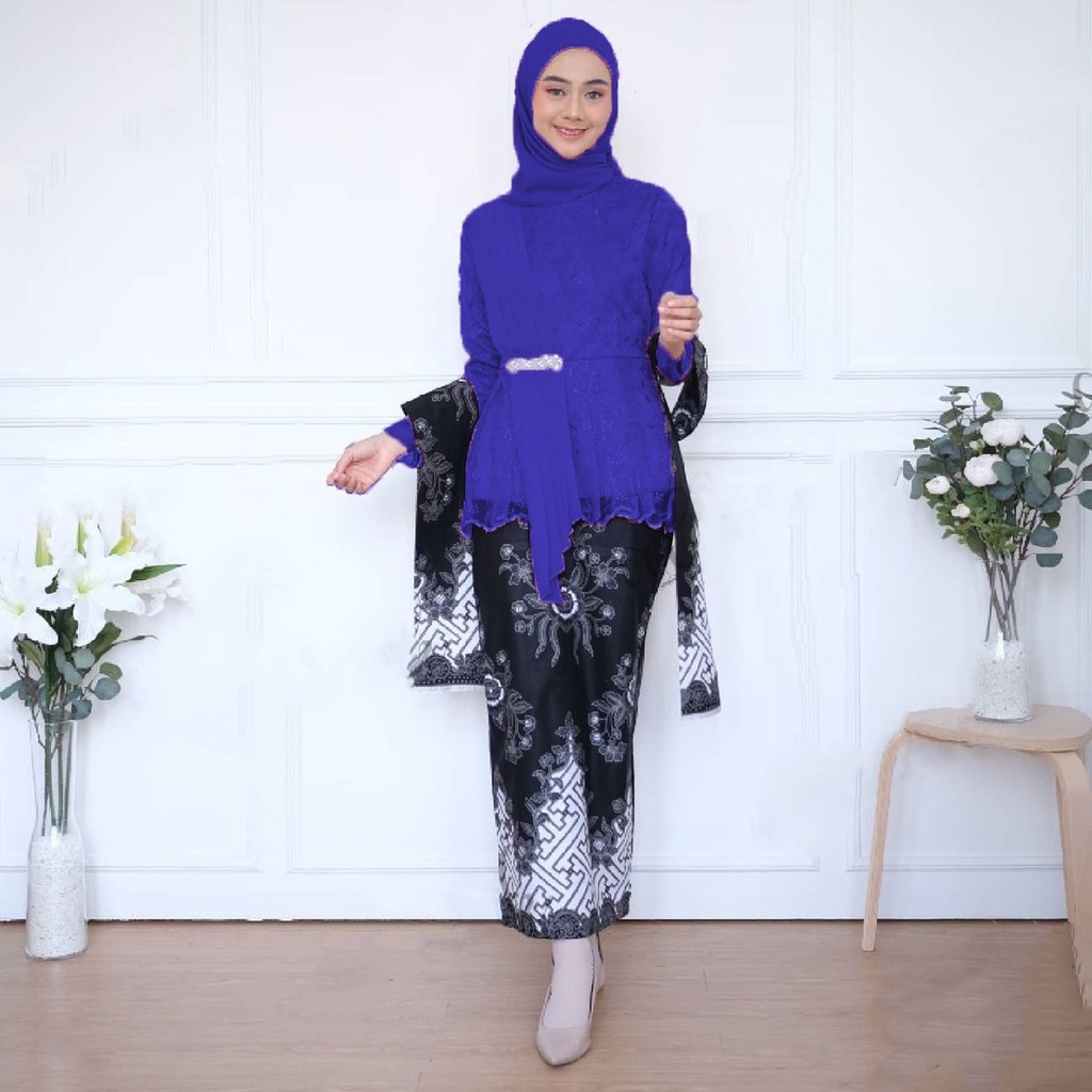Kebaya modern wisuda tunangan lamaran couple murah remaja seragam seragaman sarimbit allsize - Anjela Pager