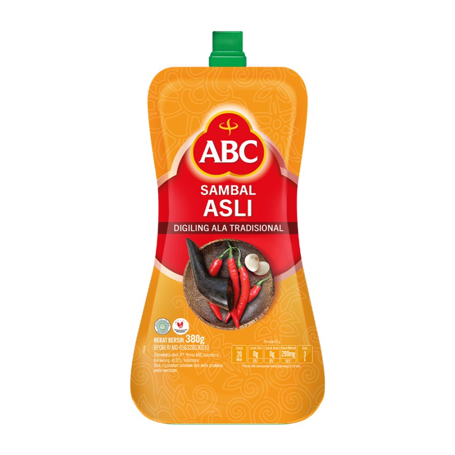 SAMBAL ASLI ABC 380G POUCH CHILLI SAUCE ORIGINAL