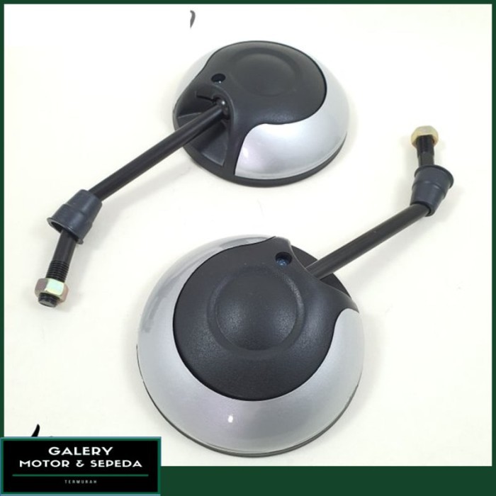 Spion Motor New Scoopy ISS Bulat Abu Honda Variasi Aksesoris Motor Murah