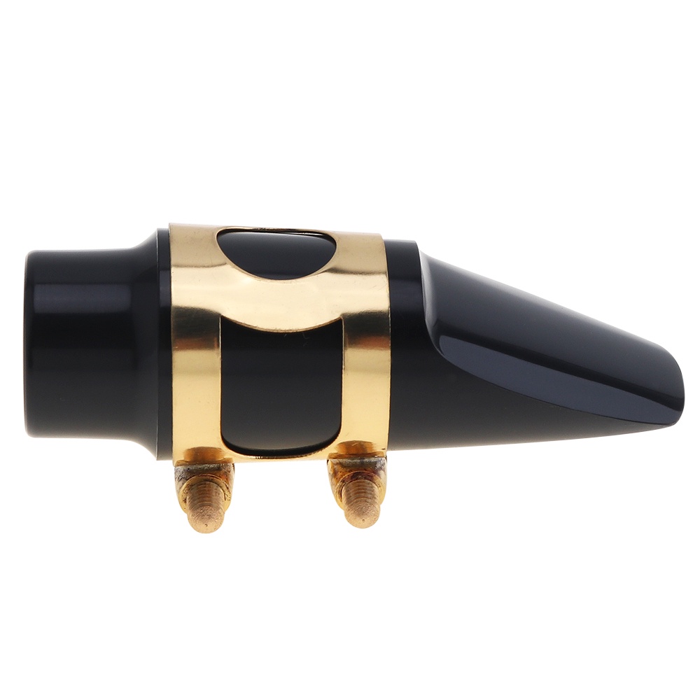 2pcs Mouthpiece Soprano Saxophone Dengan Cap + Klip + Reed + Bantalan Gigi